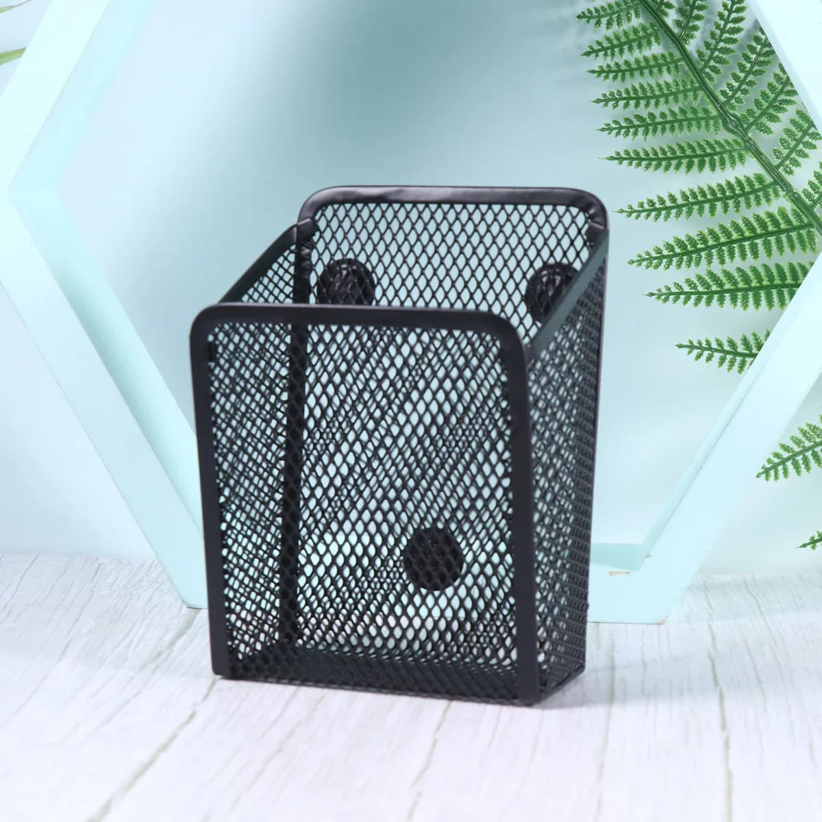 Set di 2 Portapenne Magnetici Premium in Metallo Nero, Organizzatore da Scrivania per Ufficio, Scuola, Casa, Chiavi, Gioielli, Trucchi, Regalo di Compleanno
