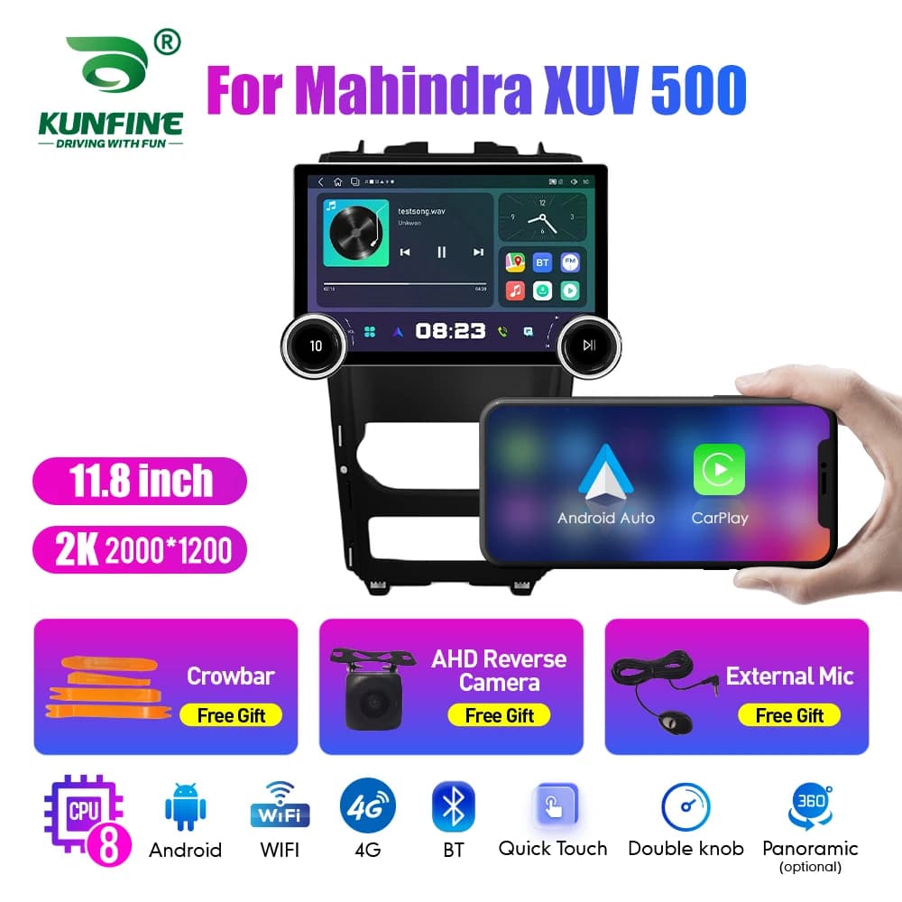11.8 pollici 2K doppie manopole 2 Din autoradio per Honda Xuv 500 autoradio DVD lettore Video multimediale Android Auto Carplay