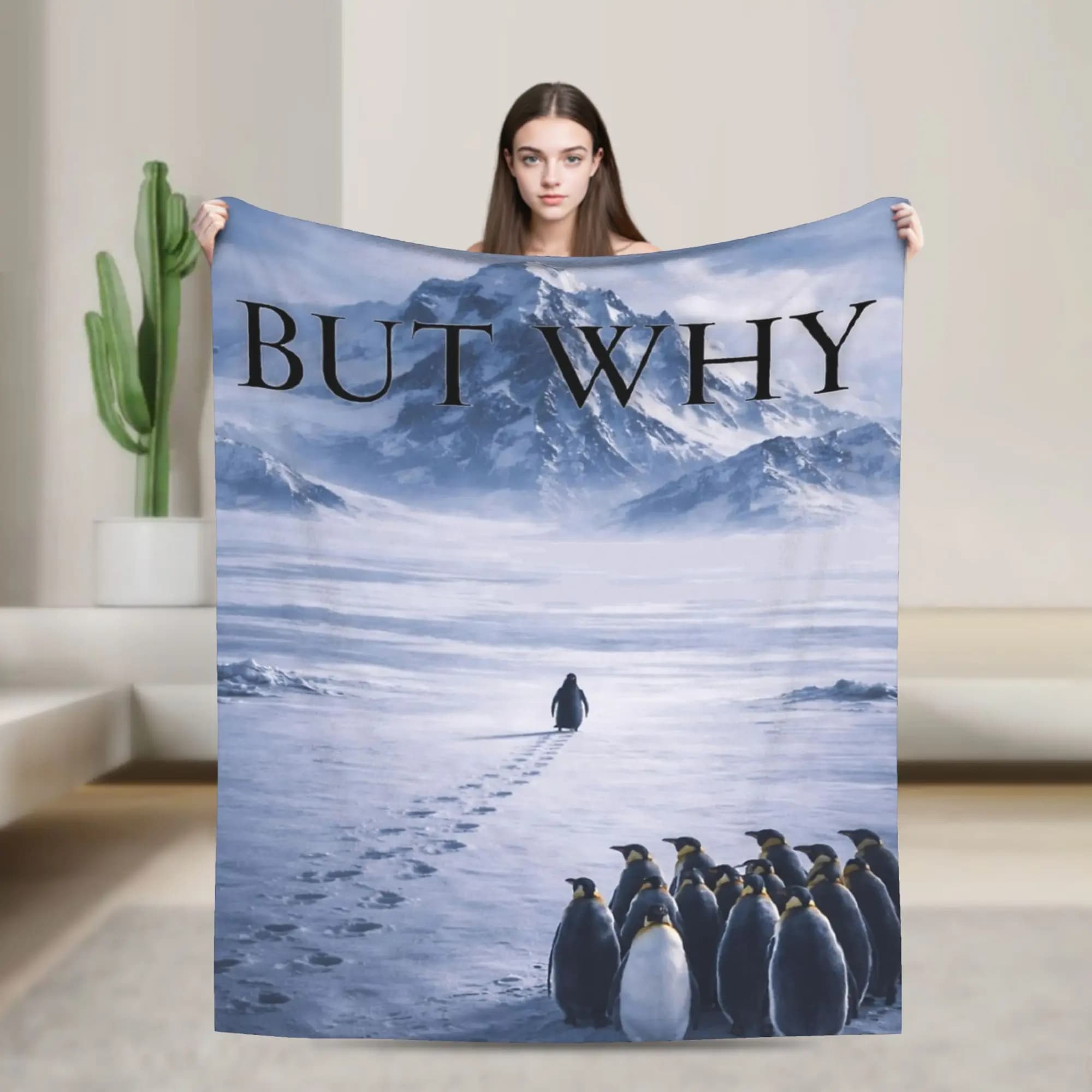 But Why Nihilist Penguin Coperta in flanella, coperte per la camera da letto, trapuntino super morbido