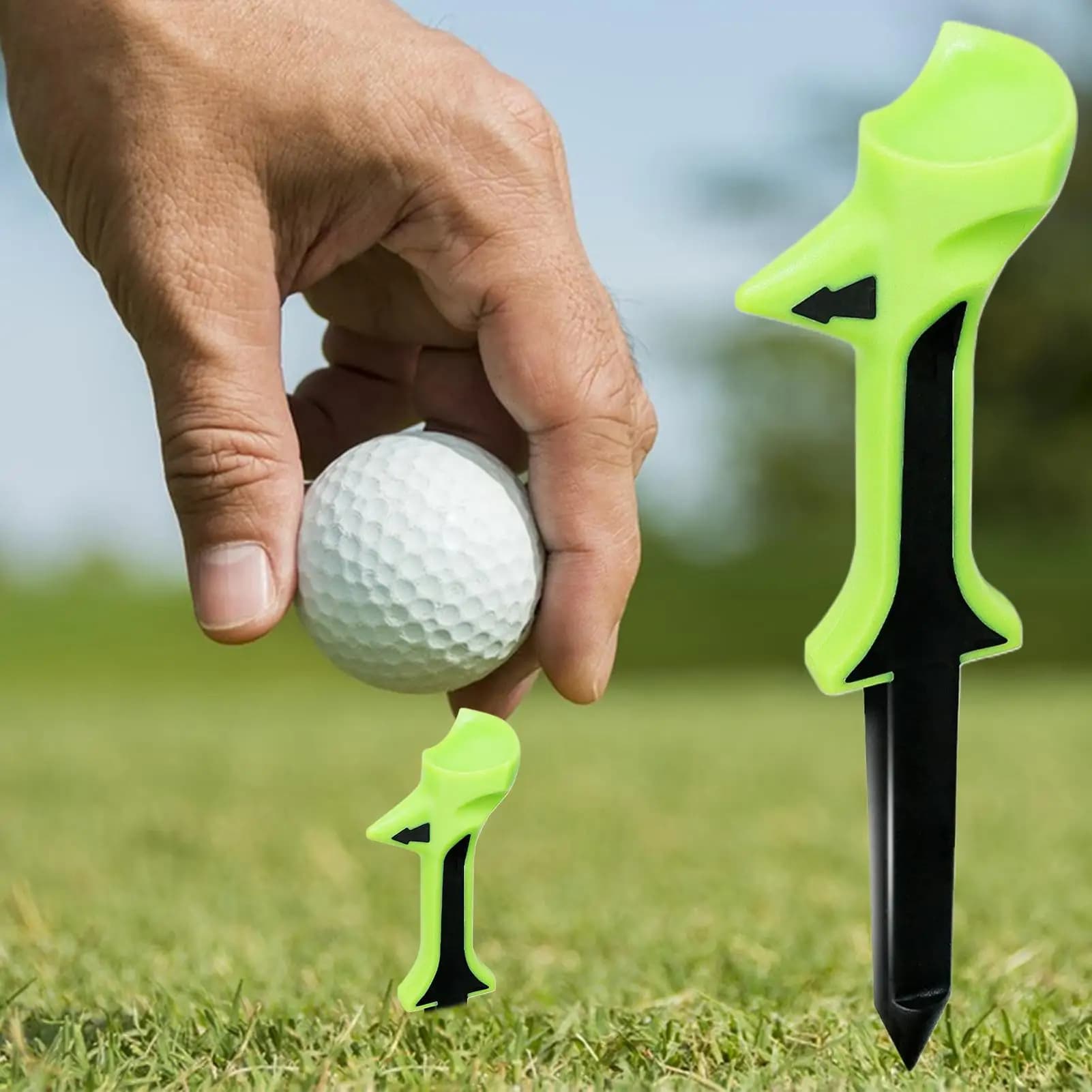 10 Degree Tilt Golf Tees for Golfers Ball Sport Equipment Professional Resistant Increase Distance Golf Accessories for Women