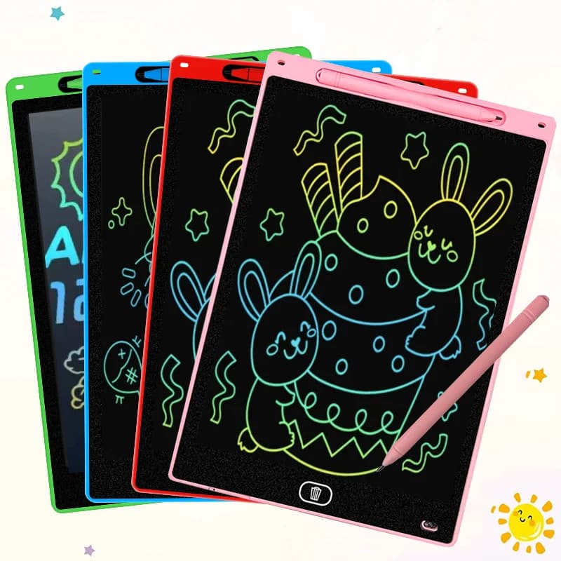 4PC 8.5/10/12in LCD Tavoletta da disegno Tavolo da disegno Per bambini Graffiti Sketchpad Giocattoli Scrittura a mano Tavolo da disegno magico Giocattolo per bambini Regalo