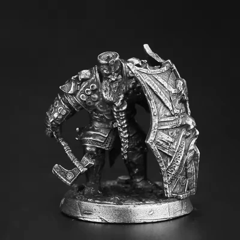 Ornamento Statico in Metallo Cupronikel, Modellino di Soldato, Action Figure, Giocattoli, Pezzi degli Scacchi, Decorazione da Scrivania, Accessori in Miniatura
