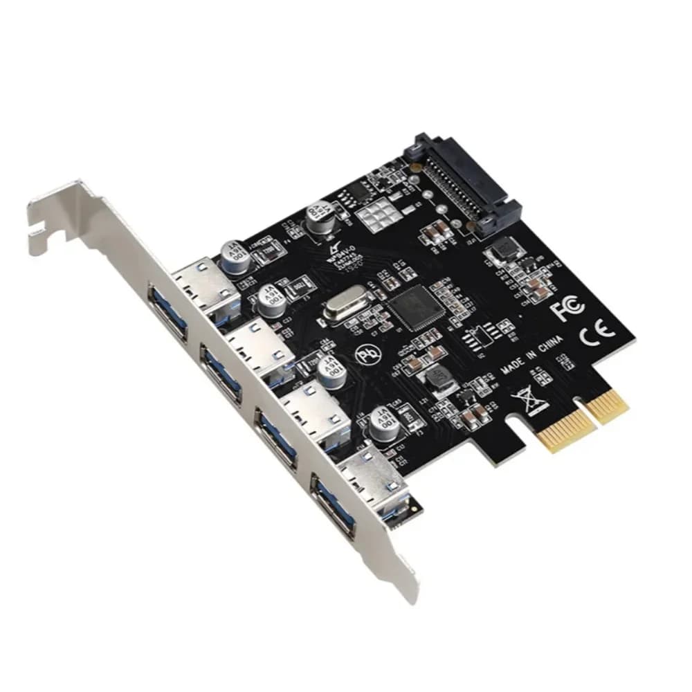 Chip Fresco FL1100 Adattatore scheda di espansione PCI-E USB 3.0 PCI-E USB 3.0 Scheda controller HUB a 4 porte per PC portatile Windows Vista