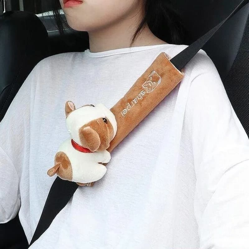 Car Seat Covers Car Safety Belt Car Animated Car Seat Universal Safety Belt for Car Seat Protector for Pillow Safety Protection Interior Seat in Hot Flannel