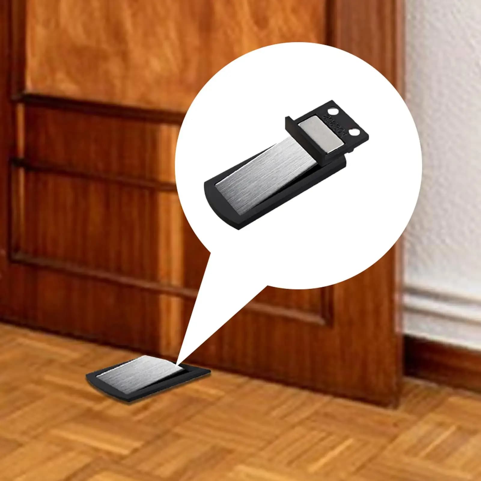 Door Stoppers Magnetic Blocker Protector Silent Stainless Steel Ultra Thin Magnetic Door Holder For Bedroom Living Room Home