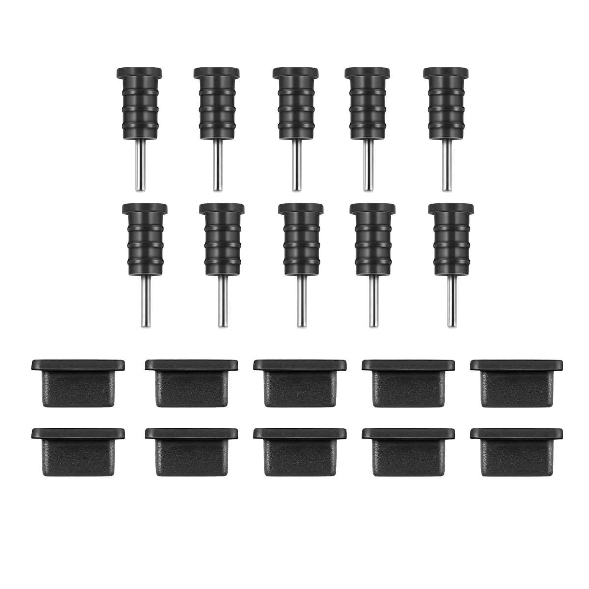 Coperture protettive per auricolari in silicone antipolvere di tipo C per laptop mobile Porta di ricarica USB Spine antipolvere Cellulare