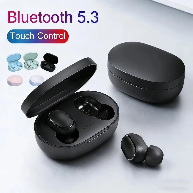Bluetooth Wireless A6S TWS headphones with microphone, earphones with noise cancelling, Bluetooth headphones