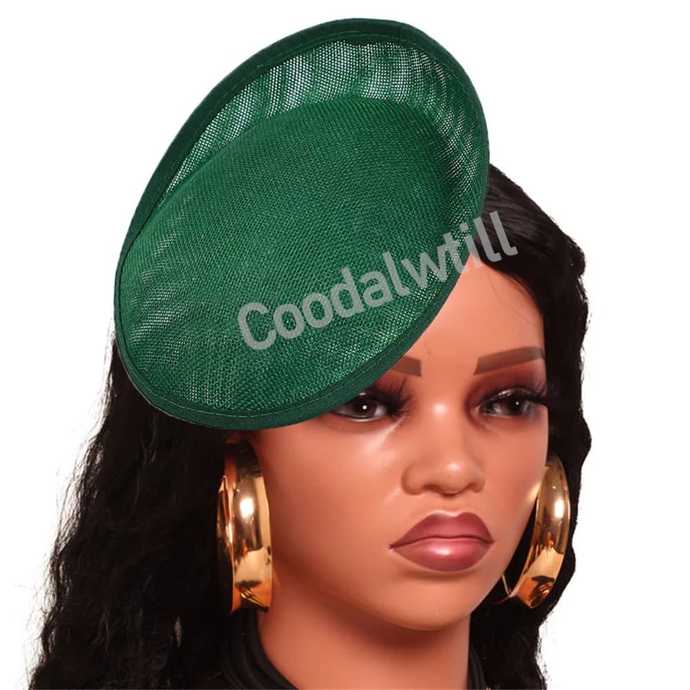 20CM Verde Fascinator Base Delle Signore Delle Donne Da Sposa Millinery Cap Accessori Per Capelli FAI DA TE Sposa Matrimonio Fascinator Cappelli Forniture Artigianali