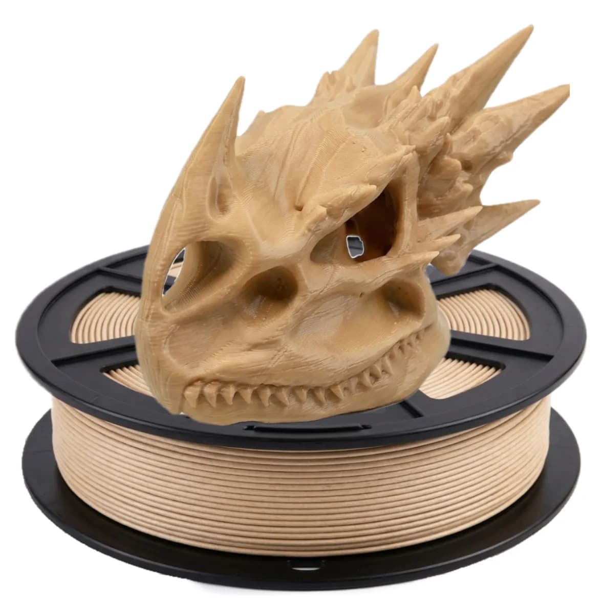 Wood-Based PLA Filament, 1.75 mm; wood-based 3D printer filament containing at least 30% real wood; smooth, silky texture and hi