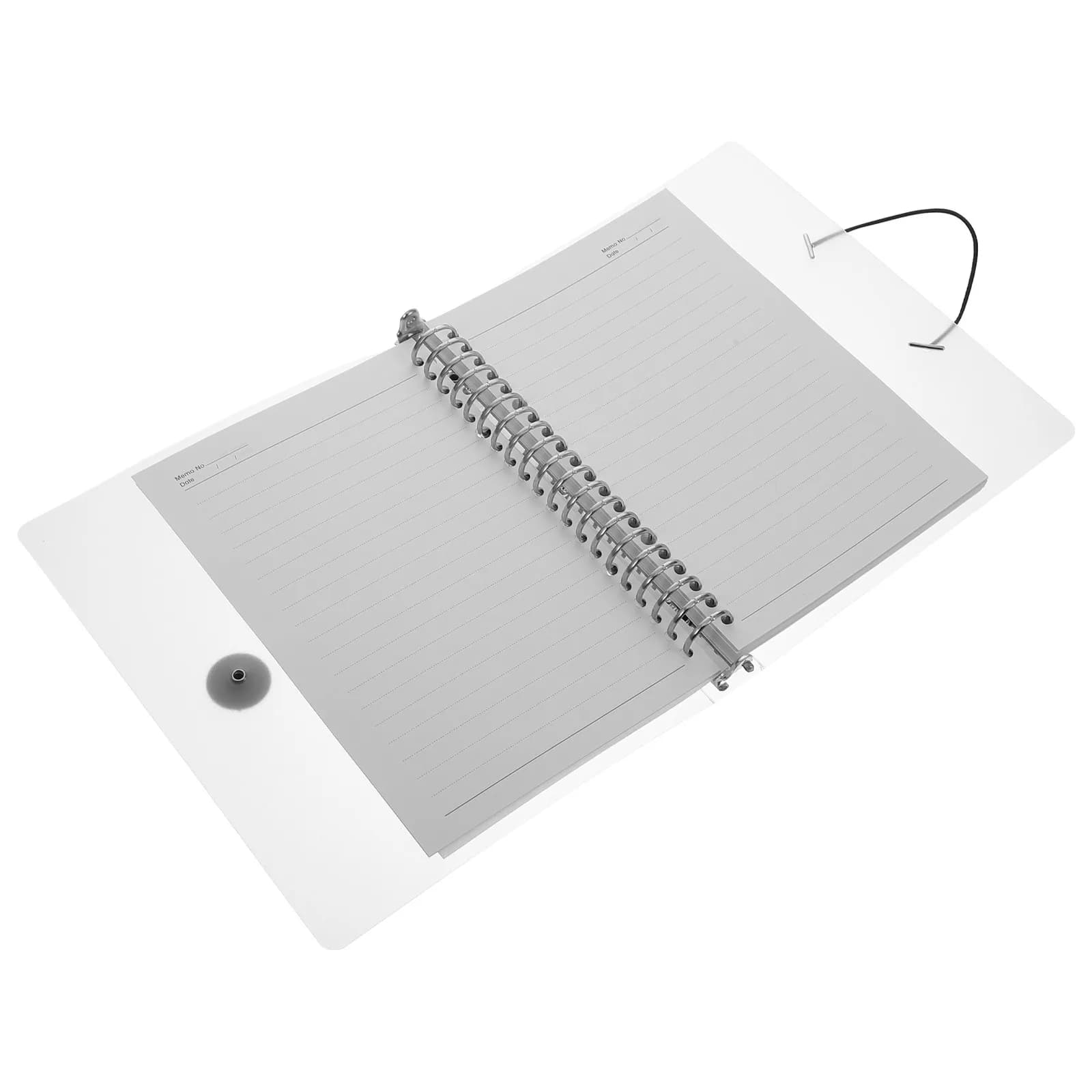 Quaderno trasparente a fogli mobili, blocco note staccabile, diario portatile per studenti, cancelleria per ufficio, agenda multifunzionale