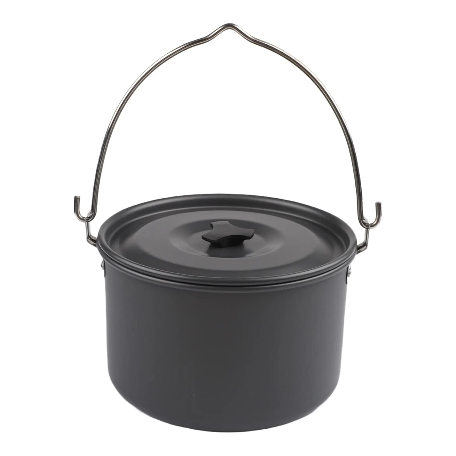 Quick-heated camping pen with black, compact and portable cover, perfect for group outputs