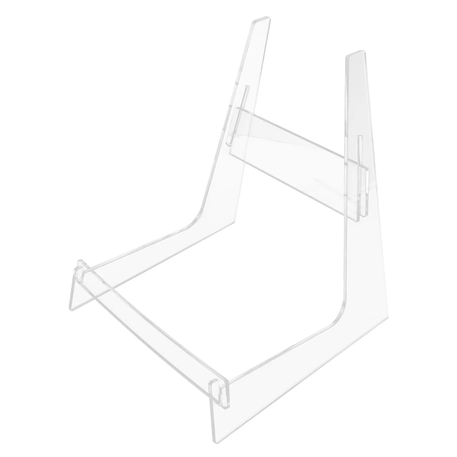 Supporto per Chitarra in Acrilico Trasparente da Pavimento per Basso Elettrico, Ukulele, Violino - Espositore Trasparente per Studio Musicale, Salvaspazio