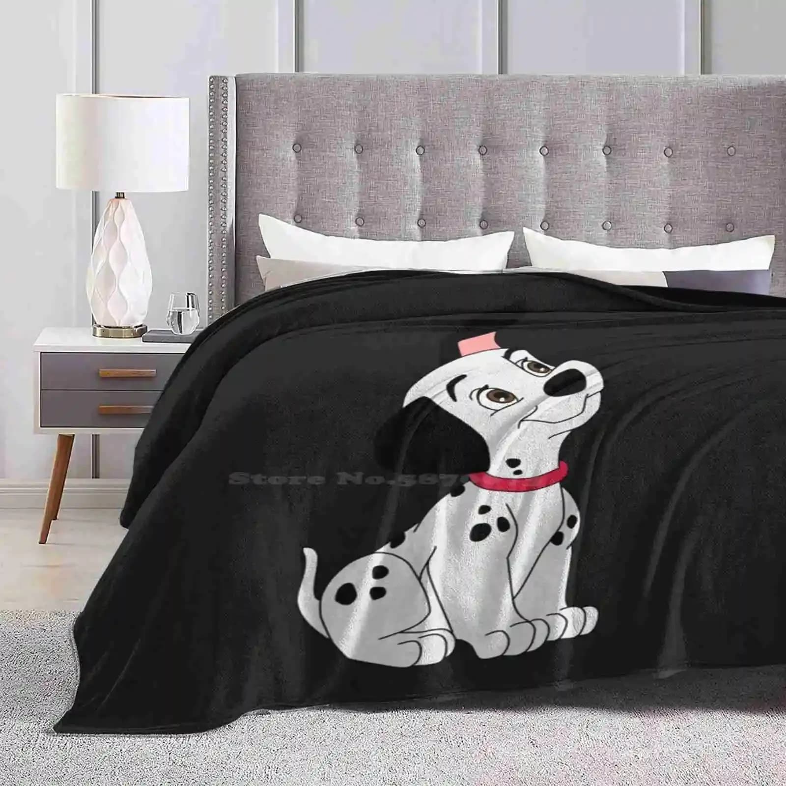 101 dalmata Design creativo confortevole coperta di flanella calda 101 dalmata cattivi Ursula 101 dallumations Evil Queen Black