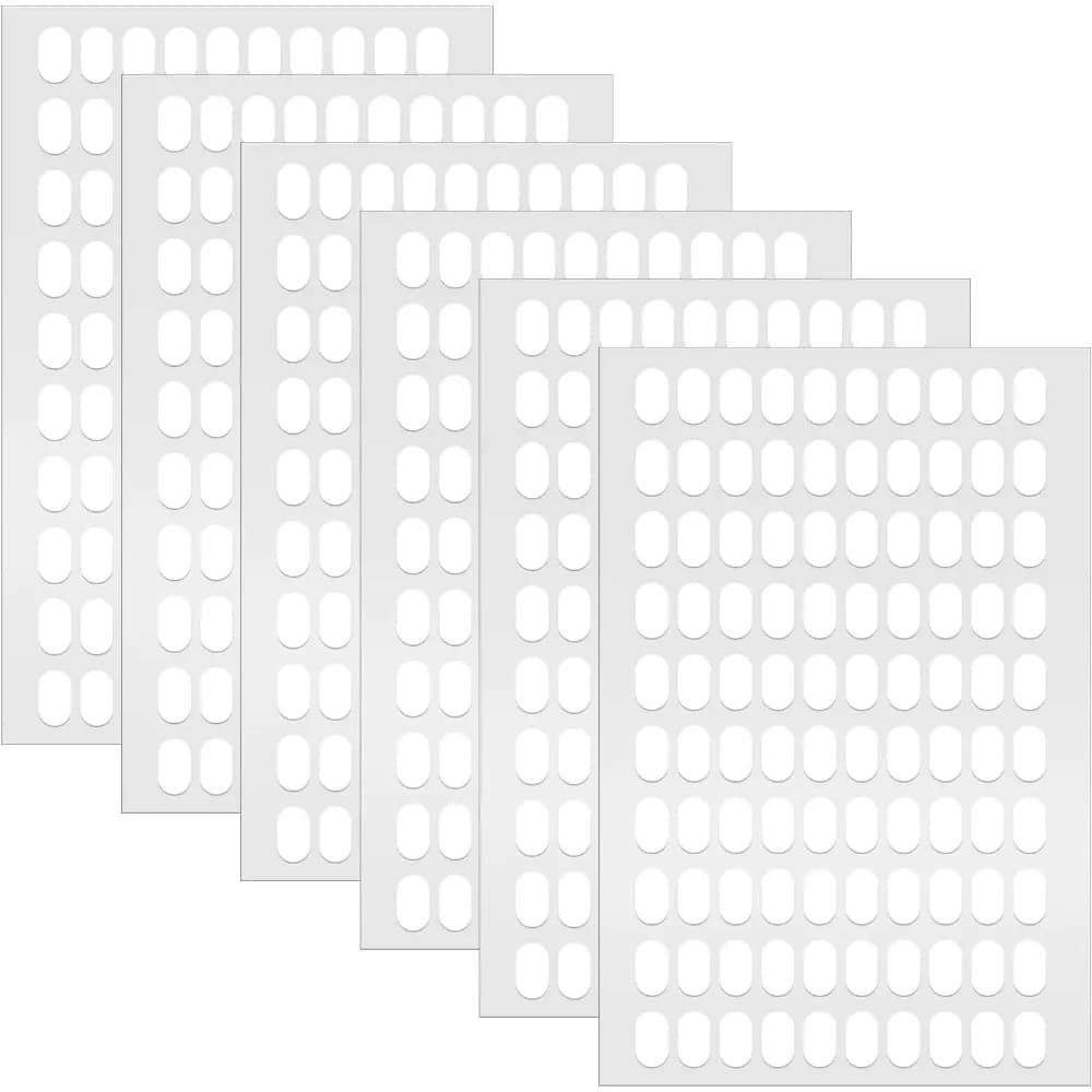 600 Pcs Double-Sided Adhesive Tabs for Pre-Cut Nail Display and Art Organization