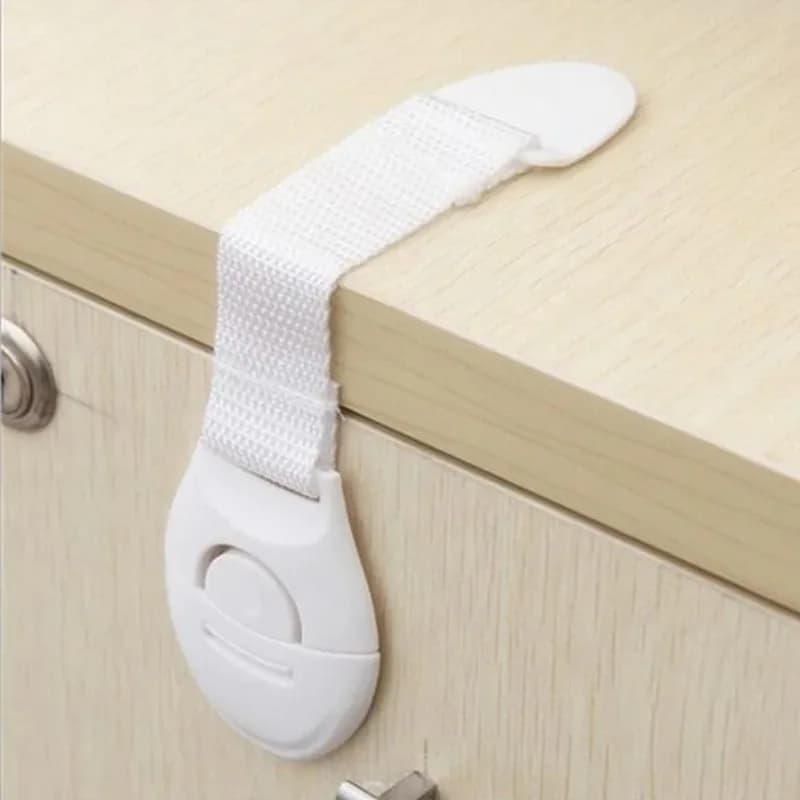 5-10 pezzi Serratura per armadietto di sicurezza per bambini Protezione di sicurezza a prova di bambino Serratura per porta del cassetto Protezione in plastica Serratura di sicurezza per bambini