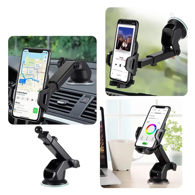 Multi-Functional Car Phone Holder Navigation Stand Suction Cup Air Vent Mount for GPS Cell Phones Car Accessories