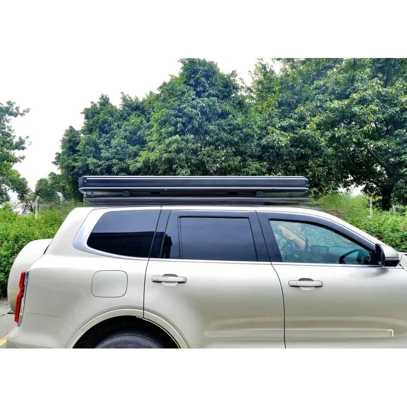 High Quality Fully Automatic Electric Hard Shell Roof Top Tent Remote Control Lifting Design Outdoor Camping Accessories