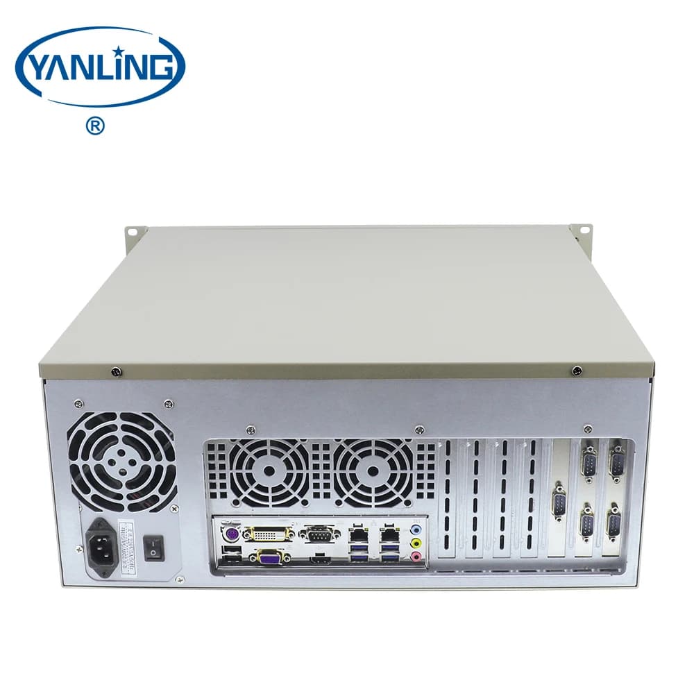 Servitori di stoccaggio Nas quad core I7 6700 economici per server industriali montati su rack 4U con porta DVI-D COM 6 *