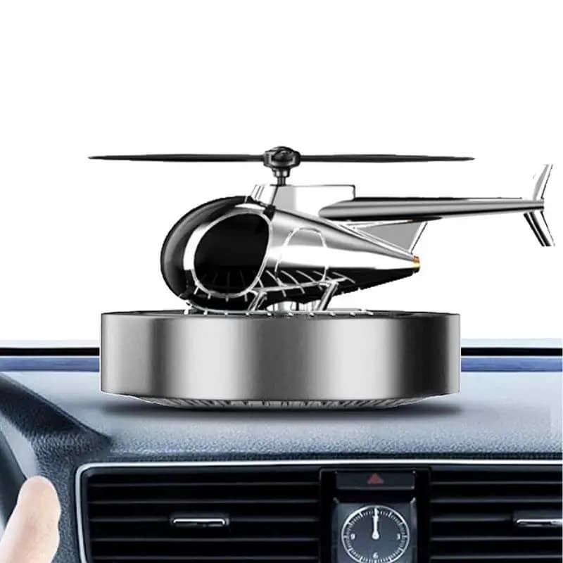 Solar Car Deodorant Rotating Helicopter Aromatherapy Diffusion Ornament Accessories Interior perfume Creative decoration