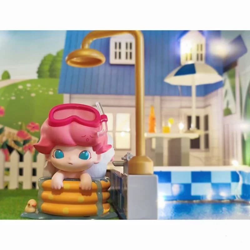 Popmart Dimoo Pet Vacation Series Trendy Mystery Box Anime Action Figure Blind Random Box Giocattoli Modellini Ornamenti Bambole