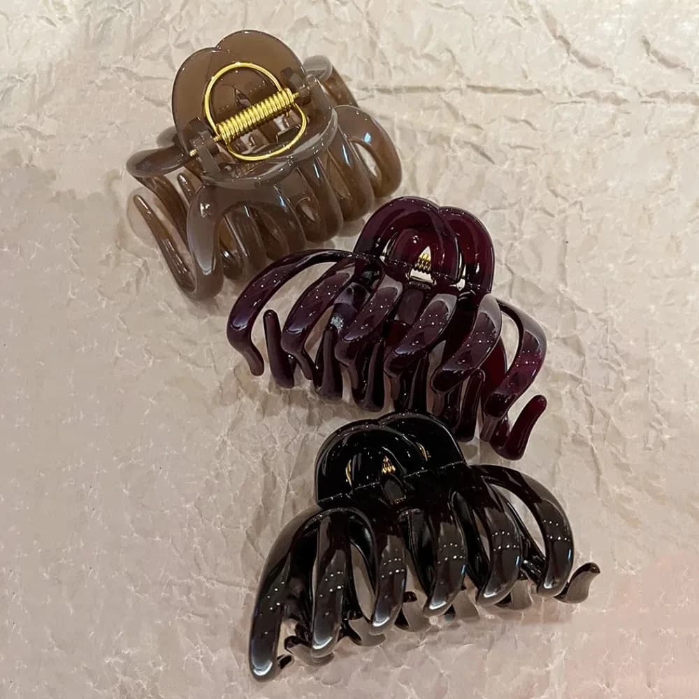 Fermaglio per capelli a forma di zucca in stile francese Kawaii, divertente e grande, accessorio per capelli, grazioso fermaglio a forma di squalo da donna