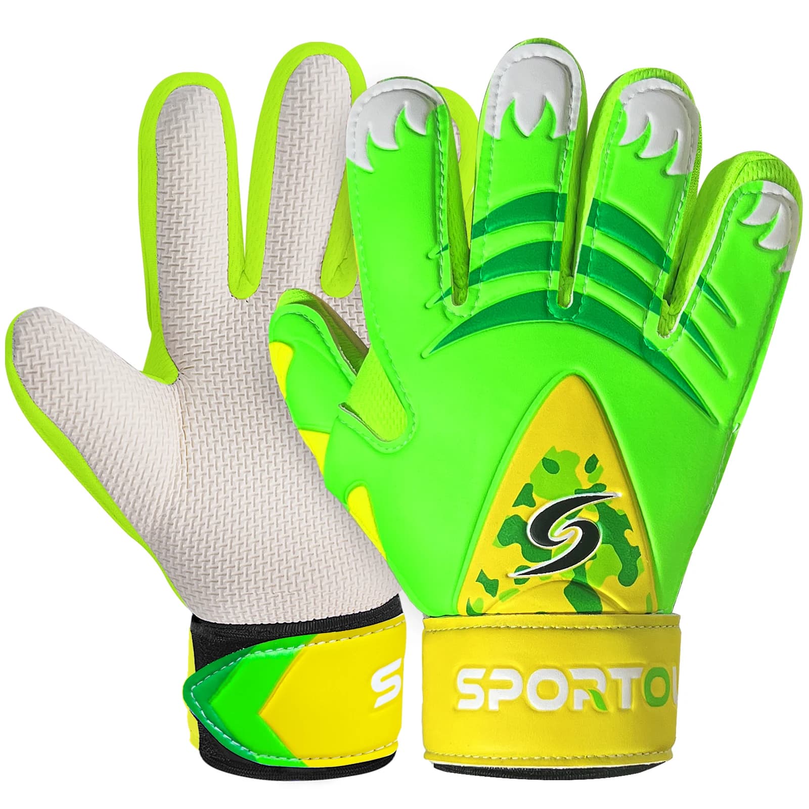 Guanti da portiere professionali con protezione per il polso - Lattice antiscivolo e resistente all'usura per giocatori di calcio