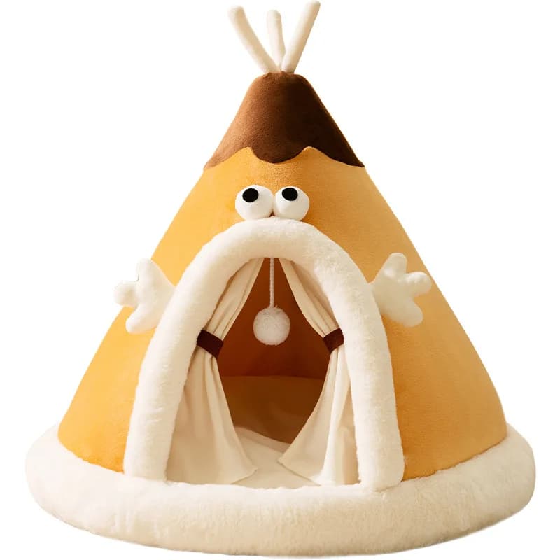 Dog Nest Warm Dog Bed Four Seasons Universal House Type Triangle Tent Closed Cat Nest Dog House Cat Mat Dog Mattress Cat Bed