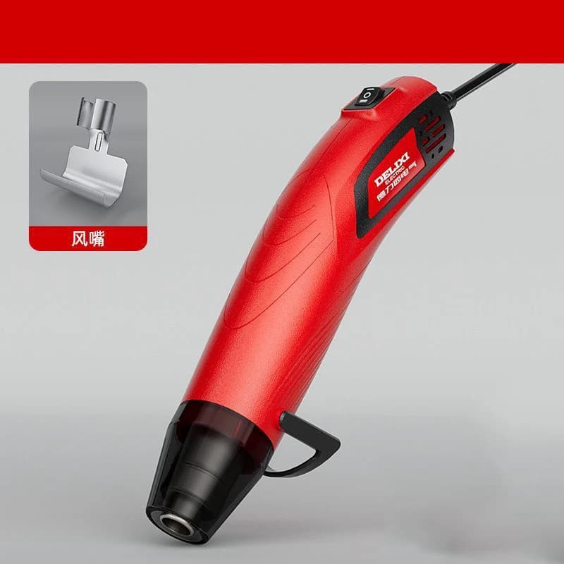 Pistola ad aria calda portatile Mini pistola per cottura ad aria calda Pellicola termoretraibile ad alta potenza Asciugacapelli Strumento elettrico Pellicola di riparazione elettronica