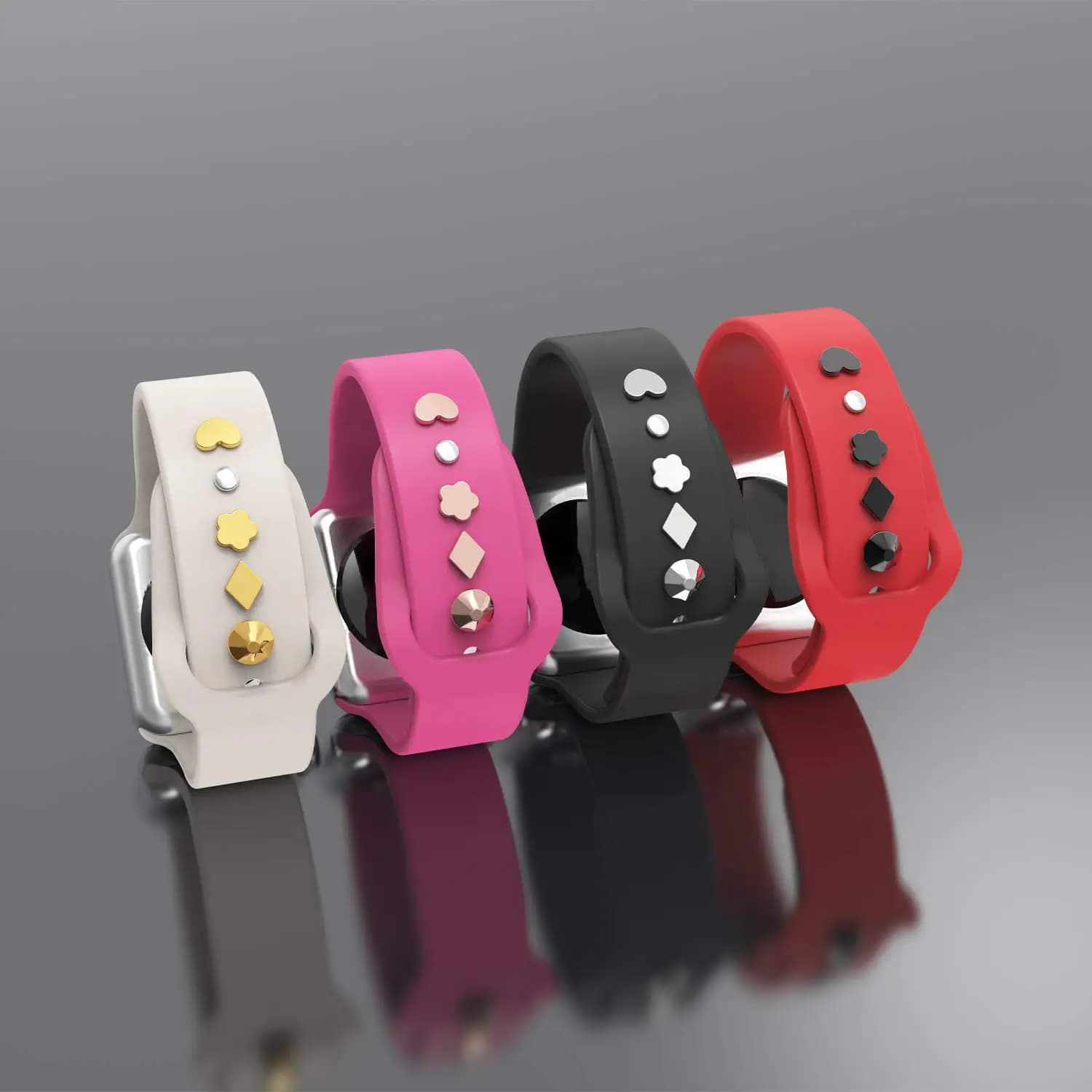 Chiodi in metallo per cinturini Apple Watch 10/9/8 Diamond Love Ago decorativo Farfalla/Stars/Luna/Artiglio 20/22mm Accessori per bracciale