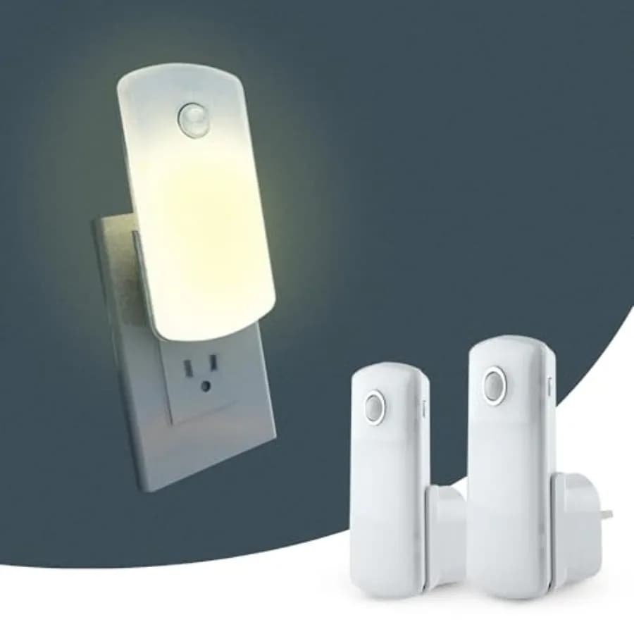 Luce Notturna da Parete con Sensore di Movimento, Accensione/Spegnimento Automatico, Portatile con 3 Modalità Regolabili, per Cameretta, Camera da Letto, Bagno