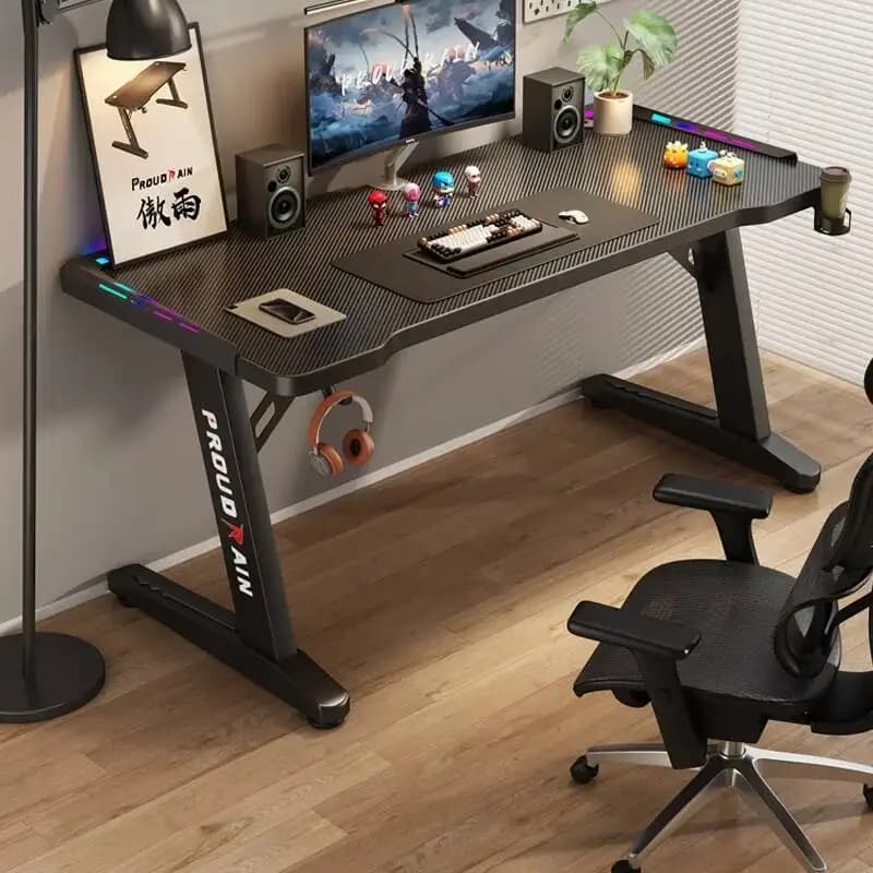 Desktop for Gaming PC, Notebook, Mouse Mat, Monitor Support, Table Accessories, Student Table, Home Furniture