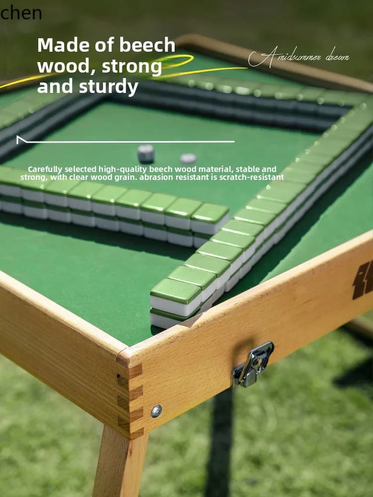 Tavoli e sedie da campeggio portatili pieghevoli per esterni CP, forniture per attrezzature da picnic, piastrelle per mahjong