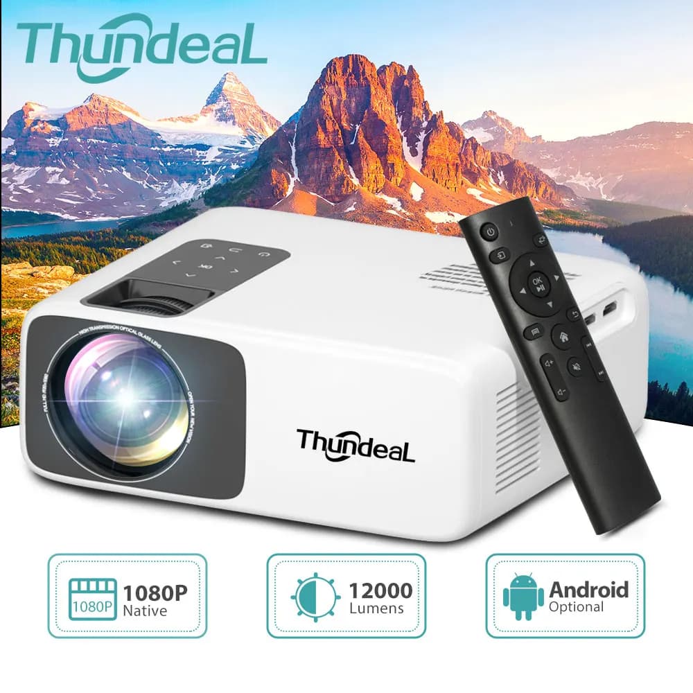 ThundeaL TD93Pro Mini Proiettore Portatile Full HD 1080P Projctor WiFi Android 4K Videoproiettore TD93 Pro Home Theater Proiettore