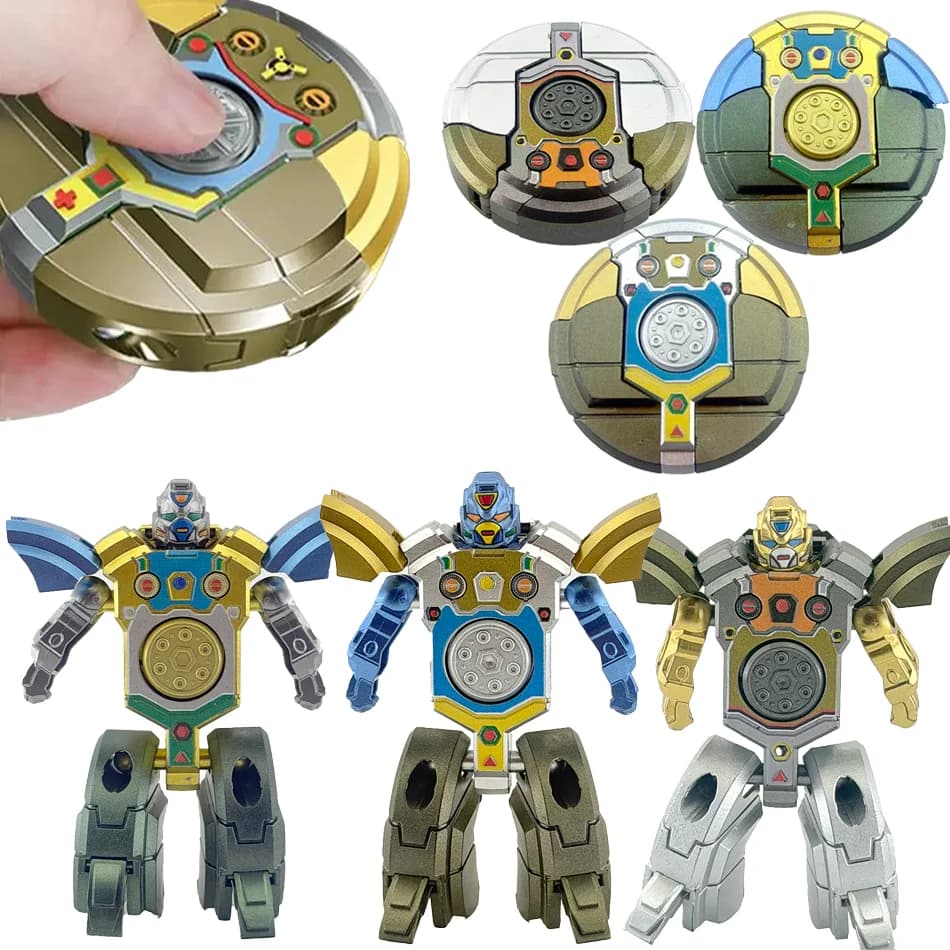 Nuovo 2026 Creativo Giocattolo Antistress Hand Spinner Robot Trasformabile Fidget Spinner Sensoriale per Adulti e Bambini, Regalo