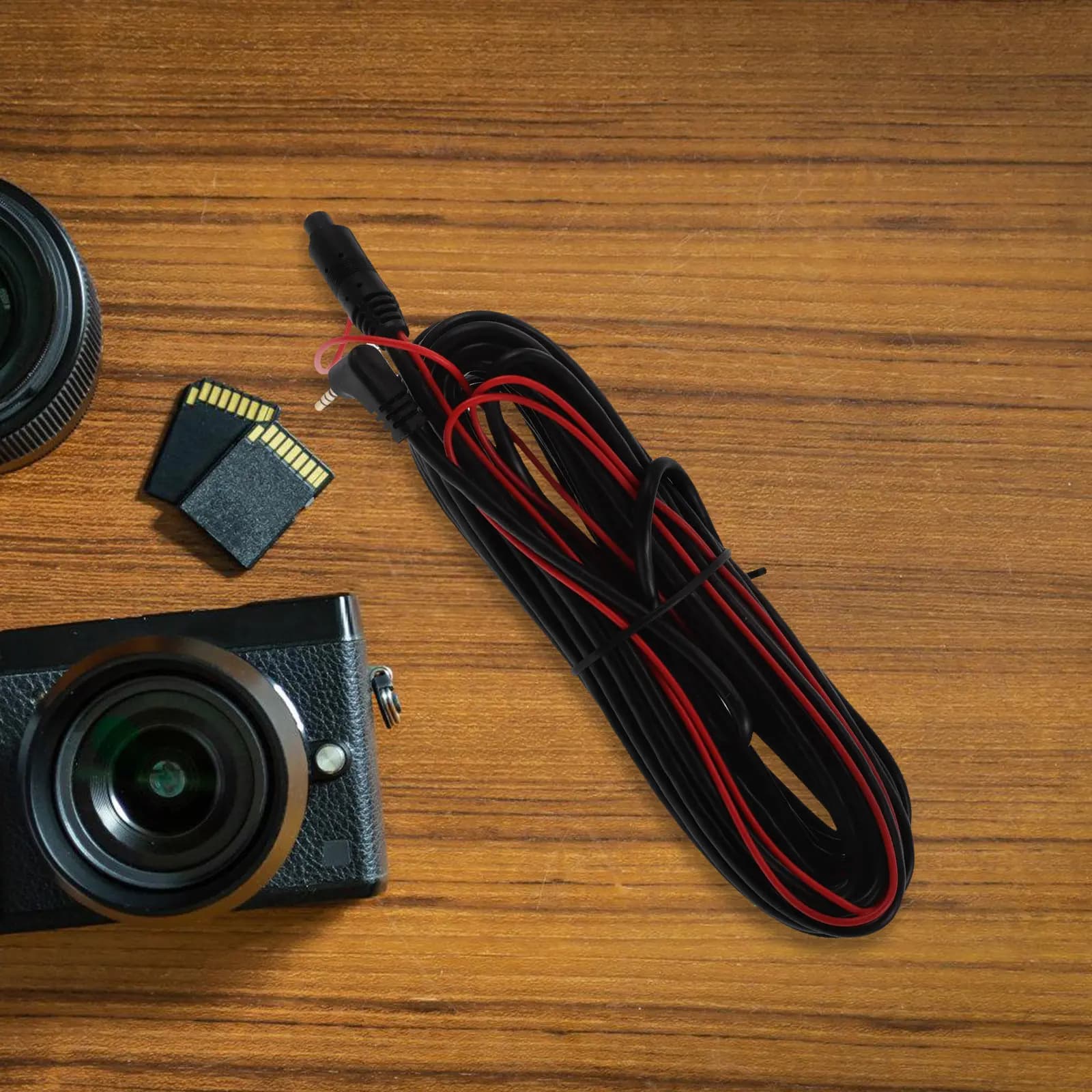 Extension cable for rear camera from 33 feet to 4 pin, weatherproof, for dashcam and auto recorders