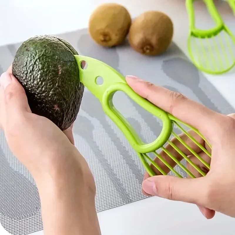 Nuovo Affettatore per Avocado, Separatore di Polpa, Sbucciatore di Frutta, Coltello in Plastica, Utensili da Cucina, Gadget da Cucina