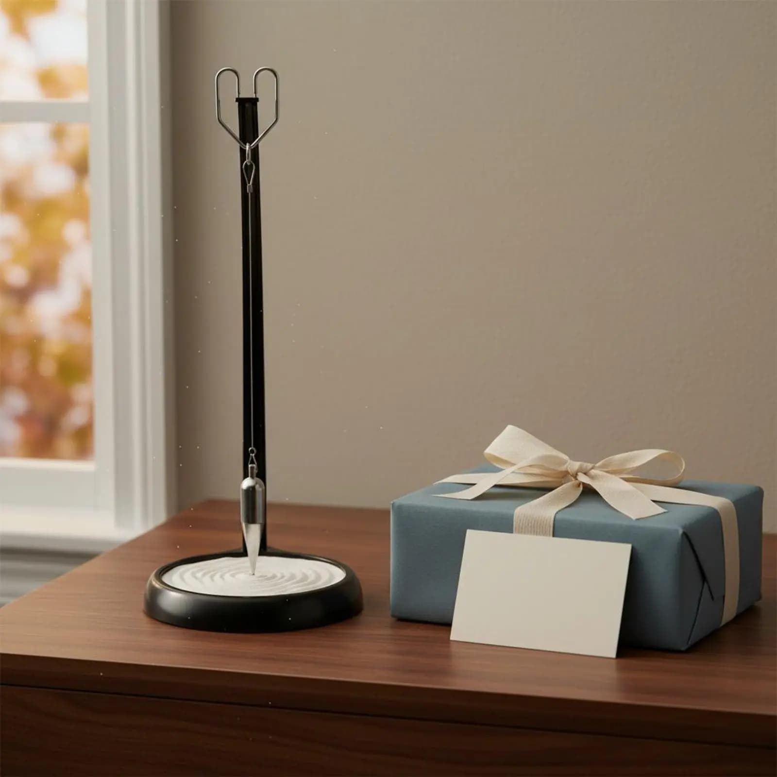 Pendolo di Sabbia Ponderato Antistress, Scultura Dinamica con Sabbia, Regalo Creativo, Decorazione per la Casa, Giocattolo Scientifico da Scrivania
