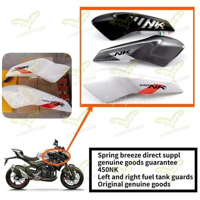 Ricambi Moto: Copertura Protettiva Serbatoio Carburante Originale e Deflettore Aria per CF 450NK