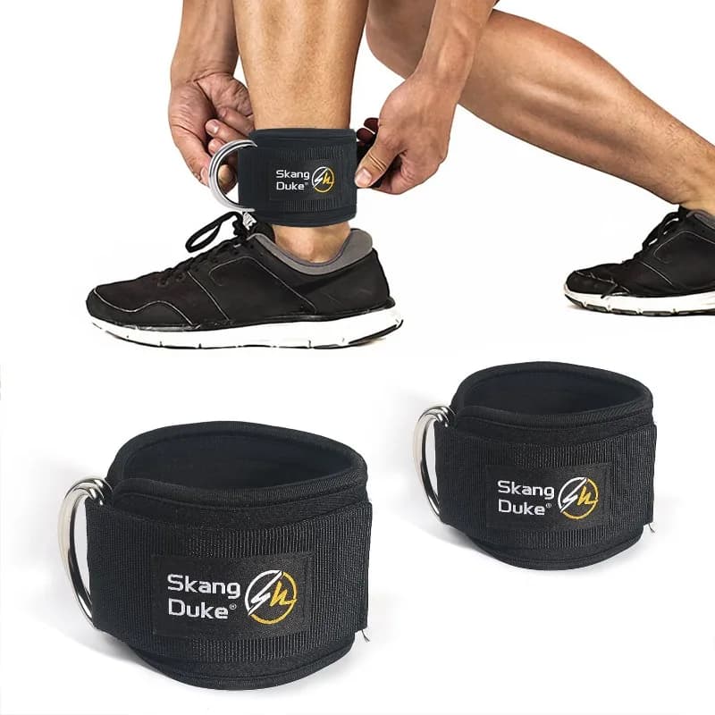 Fitness Polsino alla caviglia Allenatore muscolare della gamba Glute Allenamento della gamba Cinghia Gancio Cavo per gamba Accessorio per macchina Fascia di resistenza per cinturino alla caviglia da palestra