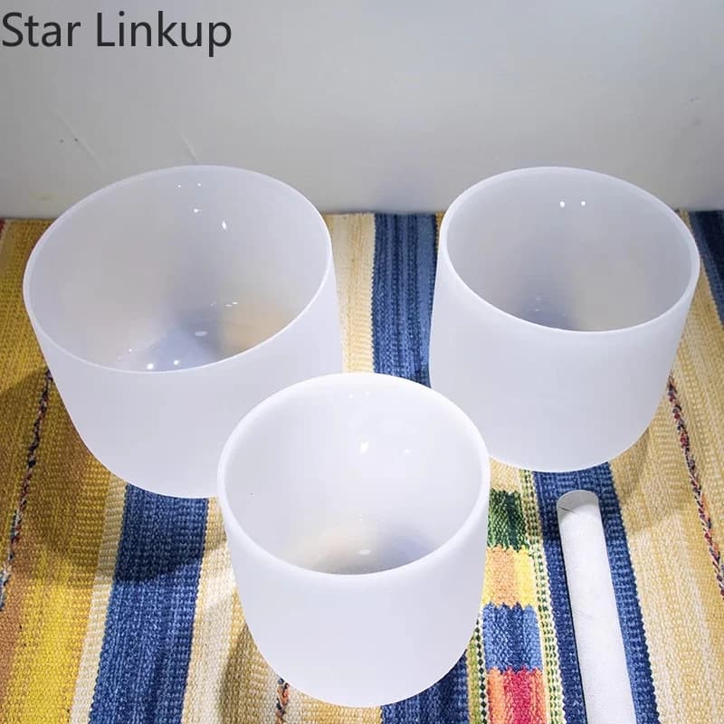 Star Linkup Premium Quartz Crystal Singing Bowls, Deliver Gentle Sound Vibration for Mindfulness Training & Spiritual Purification, Effectively Relieve Mental Tension and Bring Deep Relaxation