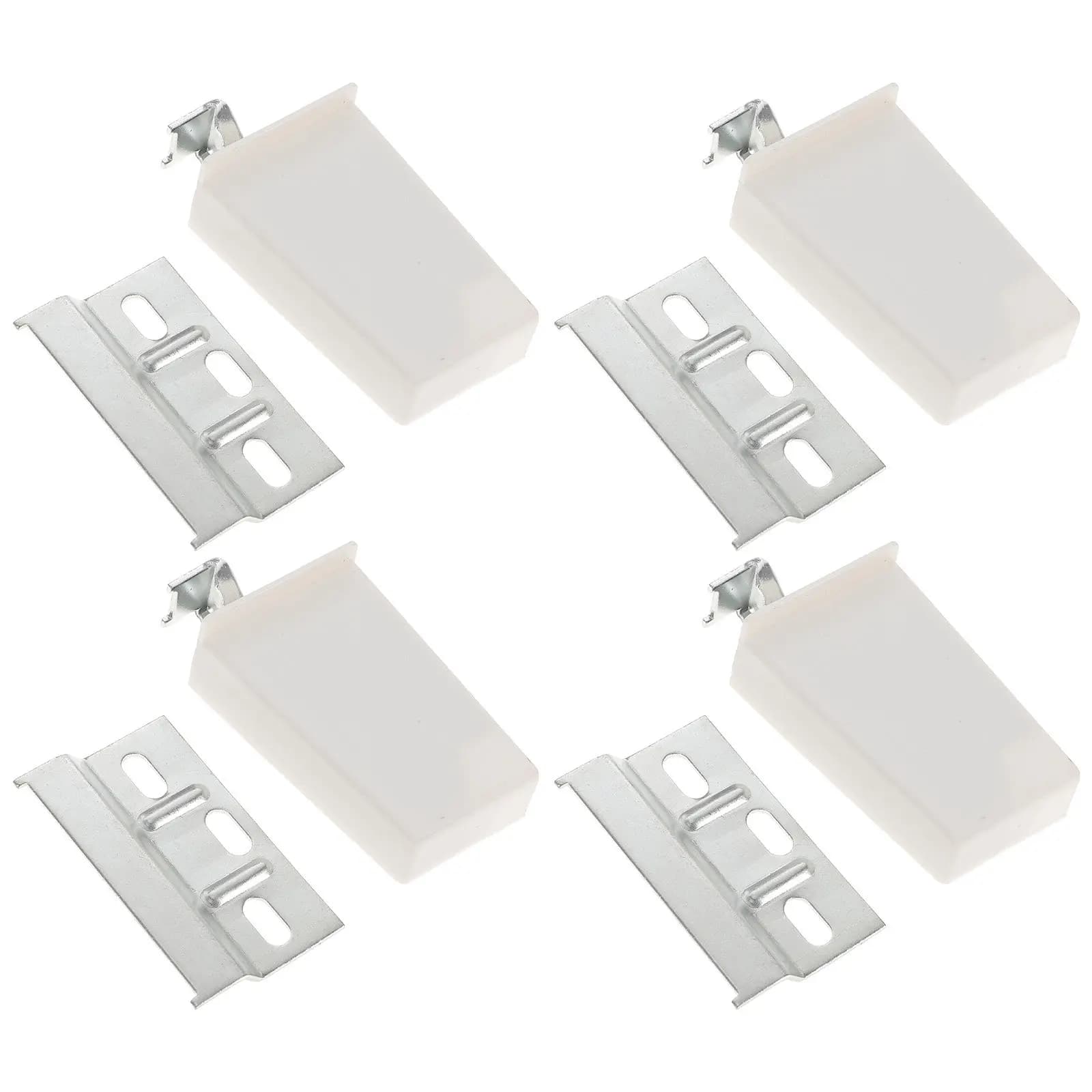 4 Set di Cerniere per Mobili, Supporti in Metallo Rinforzato, Silenziosi e Stabili, Facili da Installare, Accessori per Mobili da Cucina