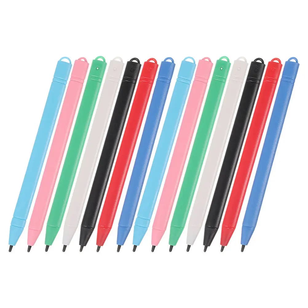 14Pcs Handwriting Tablet Stylus Pen Solid Sturdy Plastic Material for Writing Drawing Math Vocabulary Learning on LCD Writing