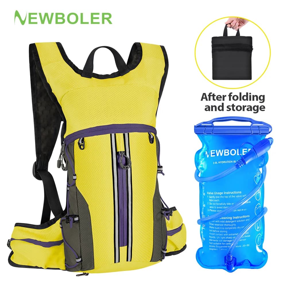 Cycling backpack NEWBOLER 15L with hydraulic bag, Sports bag for climbing, bicycle, race and jogging