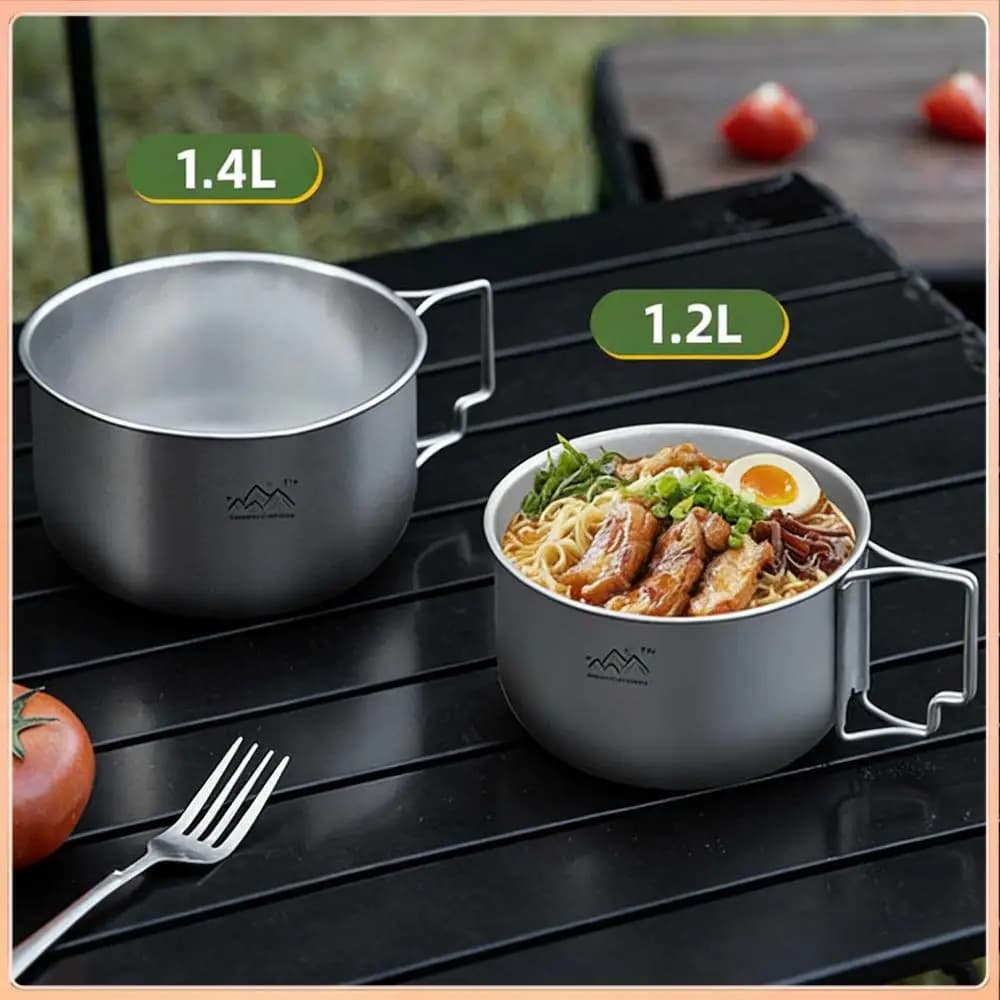 Collapsible Tableware Bowl Multi-Functional Foldable Camping Soup Pot Reusable Lightweight Food Container Outdoor Accessories