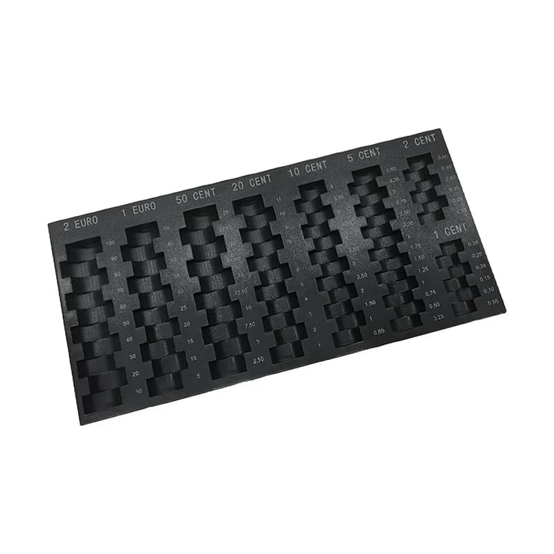 Euro Storage Box Money Organizer custodia universale per soldi nera vassoio per soldi regali Dispenser per soldi Organizer tascabile