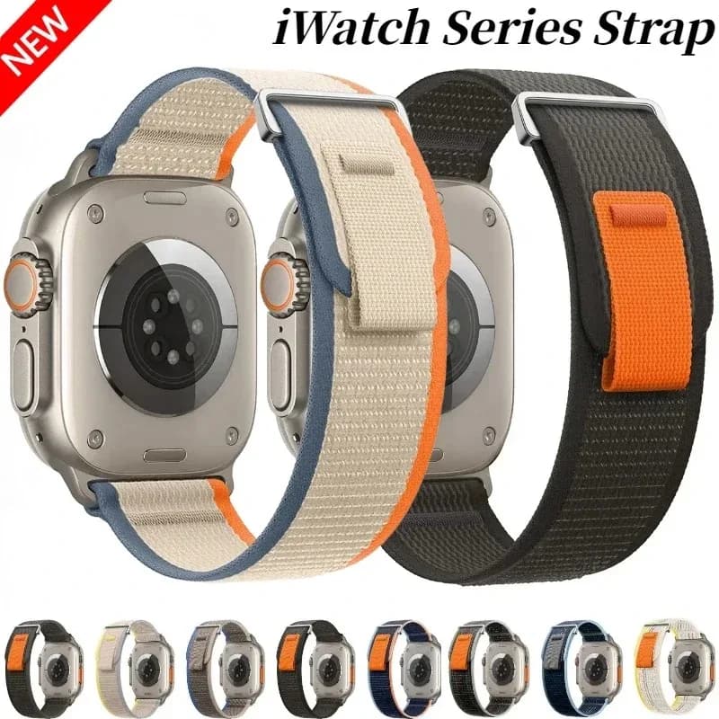 Cinturino in nylon per Apple Watch Ultra 3 49mm 11 10 46mm 42mm 9 8 7 45mm 41mm Bracciale sportivo confortevole iWatch 6 5 4 3 SE 44mm 40mm