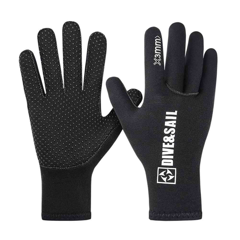 3mm Non-slip Diving Gloves, Mute Gloves with UV Protection, Thermal Water Gloves, Diving, Snorkeling and Surfing