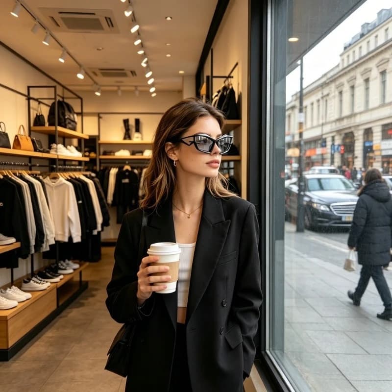 Futuristic technology glasses, street catwalk decorative glasses, retro steampunk glasses, oversized frame fashion glasses retro men and women, TAC lenses, durable PC material, light and fashionable, suitable for activities, high quality lenses