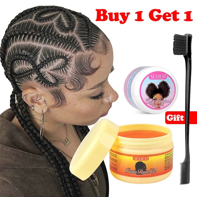 Set of gel for border control Gel for woven hair Biotin Hair wax anti-breaking Hair styling cream non-fat Hair styling wax anti-crespo Stick for wig