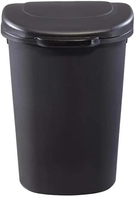 Cestino per Rifiuti con Coperchio Touch da 13 Galloni, Robusto Contenitore per Casa, Cucina, Bagno, Ufficio